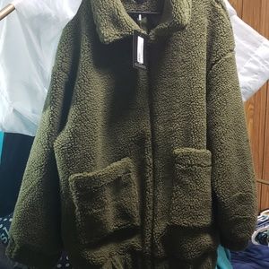 Faux Shearling Oversize Jacket